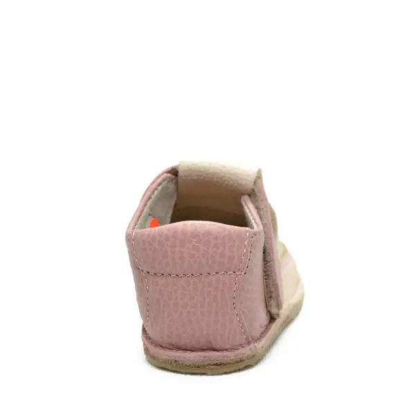 Pantofi barefoot copii, piele naturala, talpa flexibila,  nude cu roz prafuit, pisica_RO-16-14-22_Pebebe