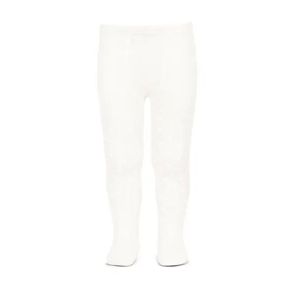 Dres bumbac, model lateral crosetat si perforatii, crem, Condor_2.565/1-0-202_Pebebe