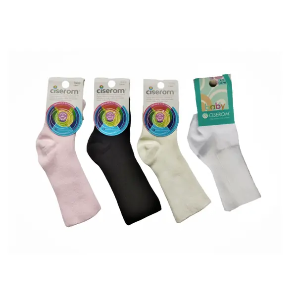 Sosete 3 -6 luni, bumbac si elastan, negru, Ciserom_8357-4-3-6_Pebebe