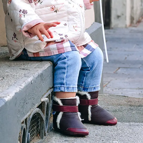 Cizme din piele naturala, talpa din piele intoarsa, Burgundy, Liliputi_2006001043594_Pebebe