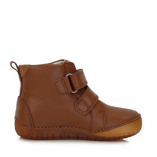 Ghete din piele naturala, maro, flori, D.D.Step_A050-339BM-28_Pebebe