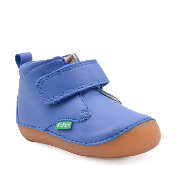 Ghete Sabio, piele naturala, talpa flexibila, albastru, Kickers_584348-10-5-18_Pebebe