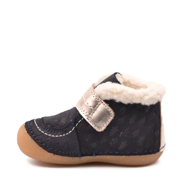 Ghete So Schuss, piele naturala, talpa flexibila, captuseala, bleumarin, Kickers_909730-10-102-18_Pebebe