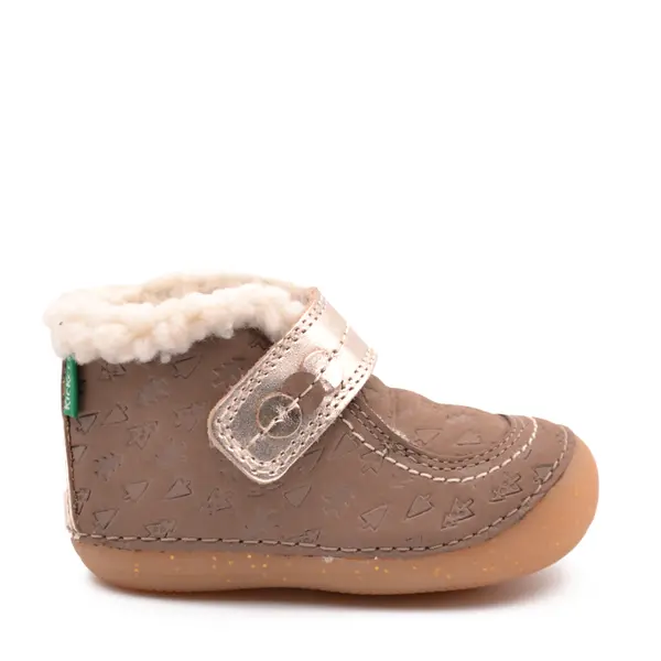 Ghete So Schuss, piele naturala, talpa flexibila, captuseala, maro, Kickers_909730-10-123-18_Pebebe