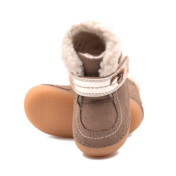 Ghete So Schuss, piele naturala, talpa flexibila, captuseala, maro, Kickers_909730-10-123-18_Pebebe