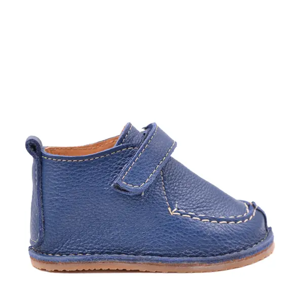 Pantofi din piele naturala pentru copii, talpa cauciuc, scai, Bubu, albastru maya_RO-110-4-17_Pebebe