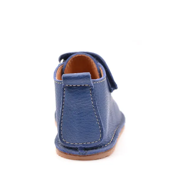 Pantofi din piele naturala pentru copii, talpa cauciuc, scai, Bubu, albastru maya_RO-110-4-17_Pebebe