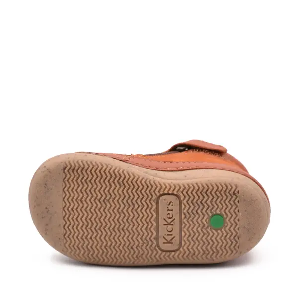 Pantofi Sonistreet, piele naturala si piele intoarsa, talpa flexibila, camel, Kickers_928062-10-114-20_Pebebe