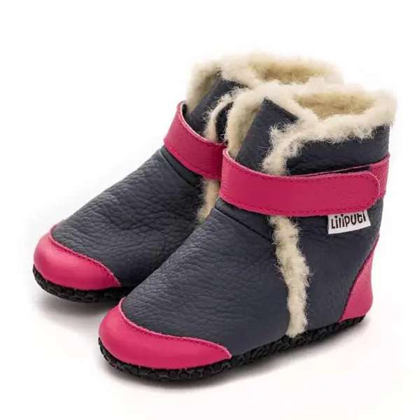 Cizme din piele naturala, talpa din piele antiderapanta, albastru, Aspen, Liliputi_2006001043310_Pebebe