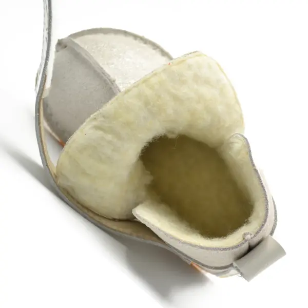 Cizme din piele pentru copii, talpa flexibila, imblanite, argintiu_RO-106-17-22_Pebebe