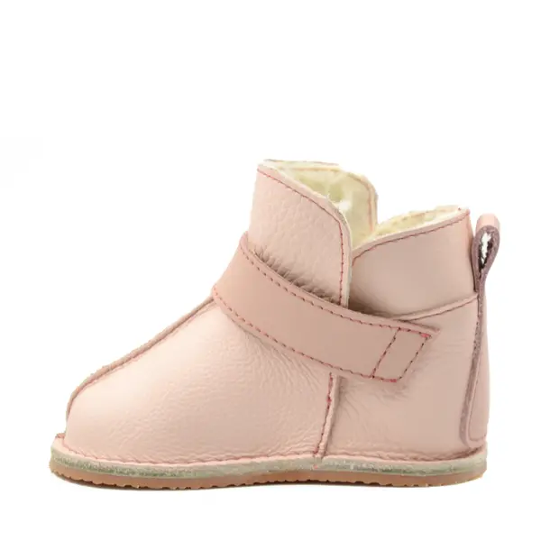 Cizme din piele pentru copii, talpa flexibila, imblanite, roz_RO-106-roz-24_Pebebe