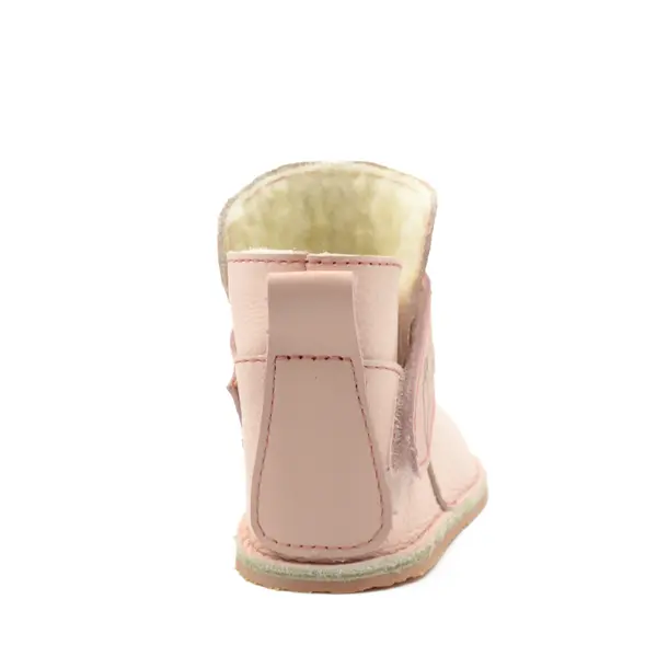 Cizme din piele pentru copii, talpa flexibila, imblanite, roz_RO-106-roz-24_Pebebe