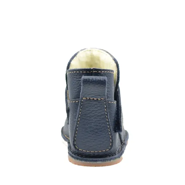 Cizme piele pentru copii, talpa flexibila, imblanite, albastru atlantic_RO-106-12-24_Pebebe