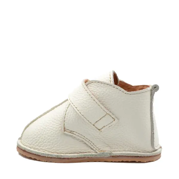 Ghete barefoot copii, piele naturala, talpa flexibila, crem,_RO-104-8-24_Pebebe
