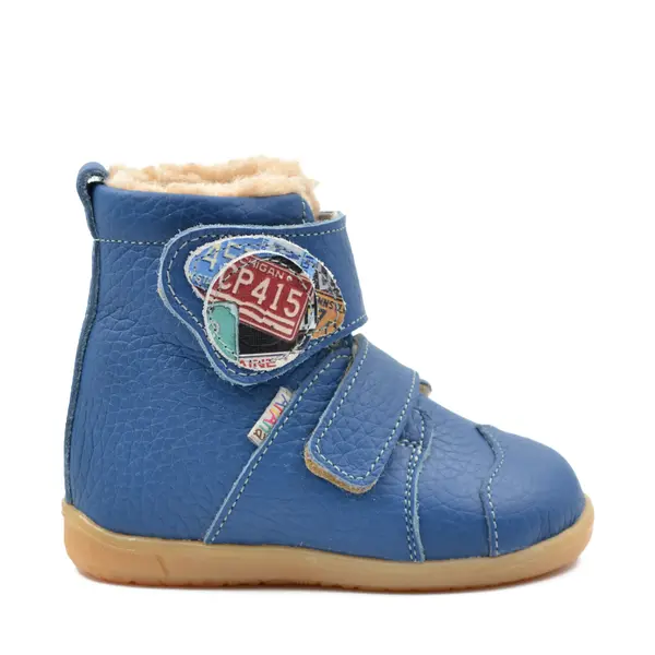 Ghete primii pasi, piele naturala, talpa flexibila, albastru, Mihaill_Ari-201-20_Pebebe