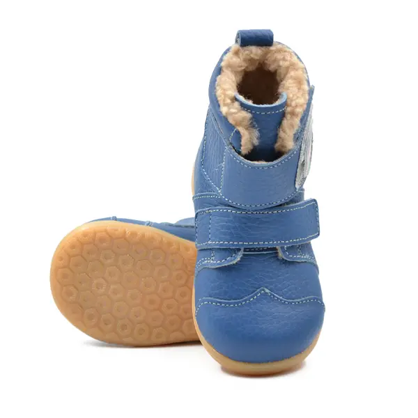 Ghete primii pasi, piele naturala, talpa flexibila, albastru, Mihaill_Ari-201-20_Pebebe