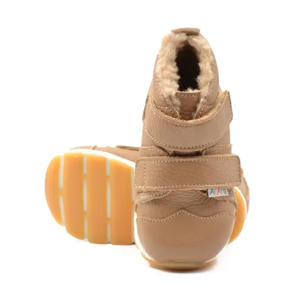 Ghete primii pasi, piele naturala, talpa flexibila, maro deschis, Victoria_Ari-205-23_Pebebe