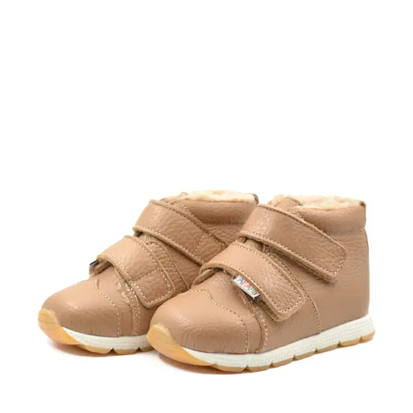 Ghete primii pasi, piele naturala, talpa flexibila, maro deschis, Victoria_Ari-205-23_Pebebe
