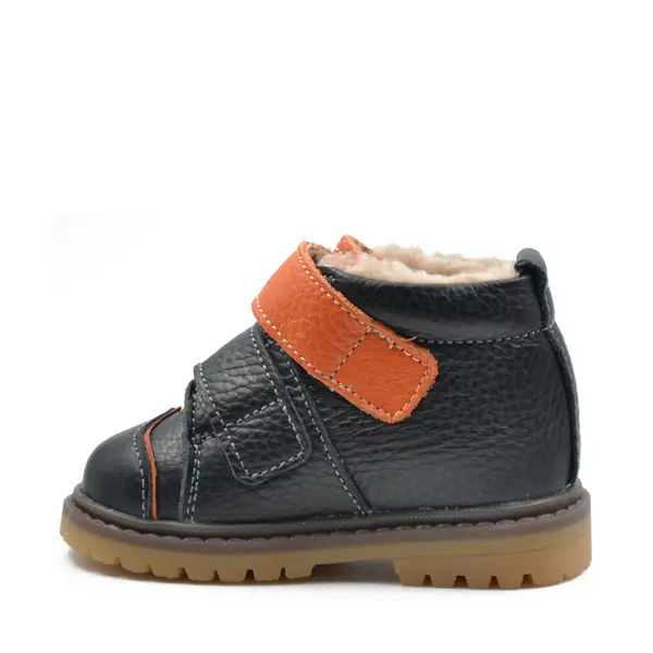 Ghete primii pasi, piele naturala, talpa flexibila, negru_Ari-208-1-19_Pebebe