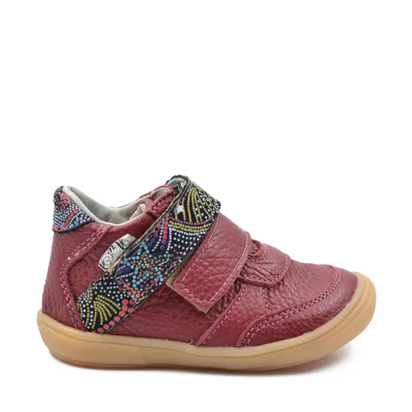 Pantofi din piele naturala, talpa flexibila, rosu bordeaux, Deborah_Ari-002-23_Pebebe