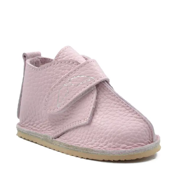 Ghete barefoot copii, piele naturala, talpa flexibila, roz lila,_RO-104-7-24_Pebebe