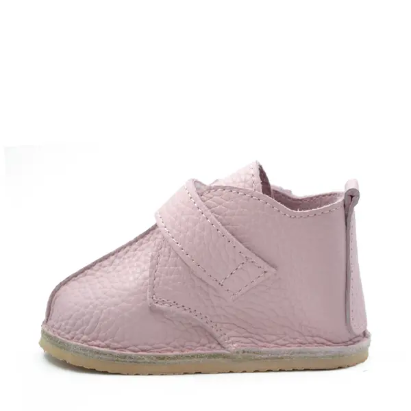 Ghete barefoot copii, piele naturala, talpa flexibila, roz lila,_RO-104-7-24_Pebebe