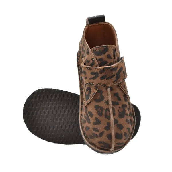 Ghete barefoot copii, piele naturala, talpa flexibila, animal print,_RO-104-13-21_Pebebe