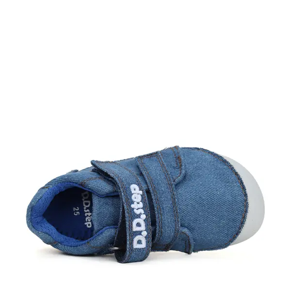 Pantofi barefoot baieti, material textil, denim, D.D.Step_C063-41360M-29_Pebebe
