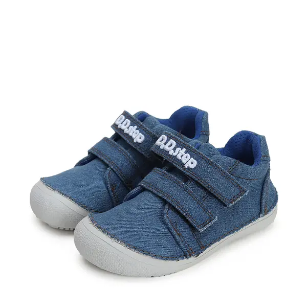 Pantofi barefoot baieti, material textil, denim, D.D.Step_C063-41360M-29_Pebebe