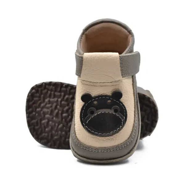 Pantofi barefoot copii, piele naturala, primii pasi, talpa flexibila, hipopotam_RO-16-4-21_Pebebe