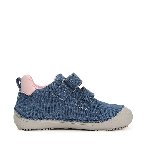 Pantofi barefoot fete, material textil, denim, D.D.Step_C063-41341CM-29_Pebebe