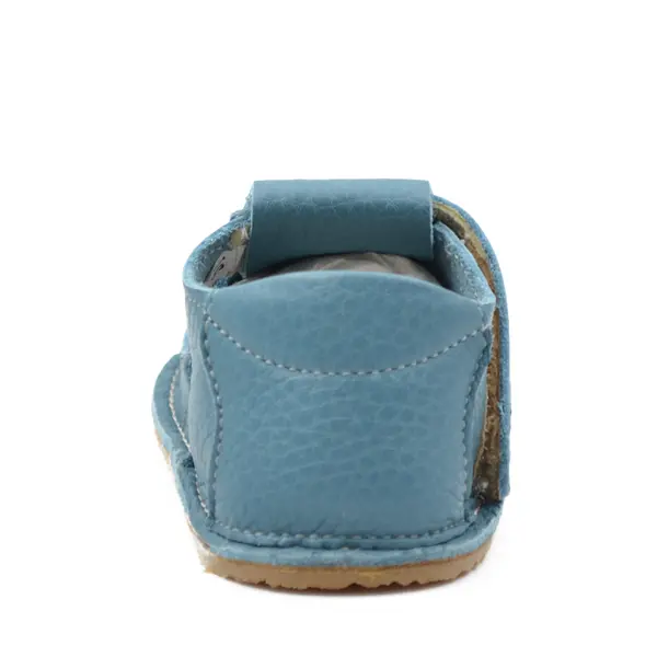 Pantofi barefoot, primii pasi, piele naturala, talpa flexibila, albastru, Artur_Ari-020-3-16_Pebebe