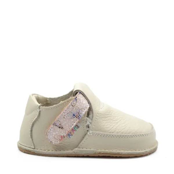 Pantofi barefoot, primii pasi, piele naturala, talpa flexibila, crem, Stela_Ari-020-2-23_Pebebe