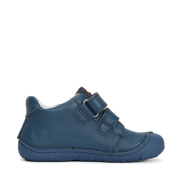 Pantofi din piele naturala, baieti, barefoot, albastru, tigru, D.D.Step_S073-41369-20_Pebebe