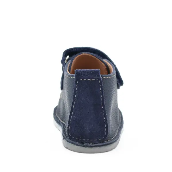 Pantofi din piele naturala pentru copii, talpa cauciuc, scai, Bubu, bleumarin_RO-110-5-17_Pebebe