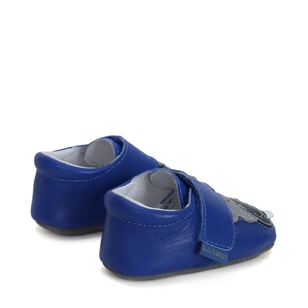 Pantofi primii pasi, interior,  piele naturala, albastru inchis, hipopotam, D.D.Step_K1596-41650-18/19_Pebebe