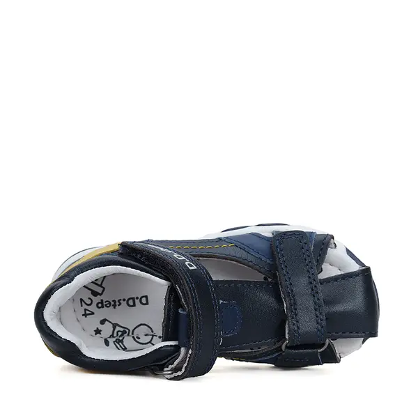 Sandale baieti, piele naturala, bleumarin, D.D.Step_G064-41451-20_Pebebe