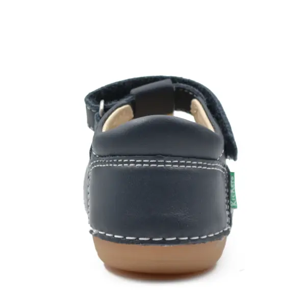 Sandale Sushy, piele naturala, talpa flexibila, bleumarin, Kickers_611084-10-102-18_Pebebe