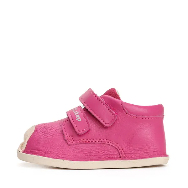 Pantofi barefoot copii, piele naturala, talpa din cauciuc, fuchsia, D.D.Step_S085-41744C-22_Pebebe