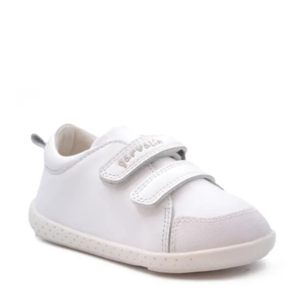 Pantofi copii, piele naturala, Soft & Fun, alb, Garvalin_241300-C050-21_Pebebe