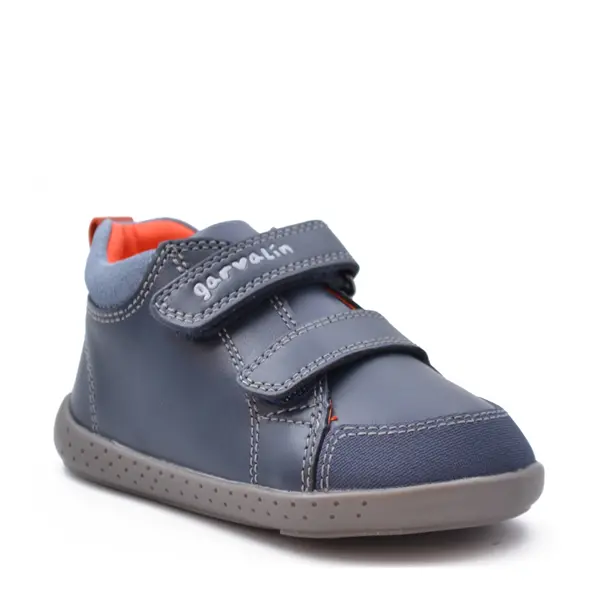 Pantofi copii, piele naturala, Soft & Fun, albastru, Garvalin_241301-A183-19_Pebebe