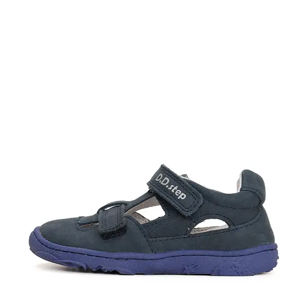 Sandale Copii, barefoot, piele naturala, bleumarin, D.D.Step_G077-41892-21_Pebebe