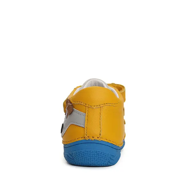 Pantofi baieti, piele naturala, barefoot, galben, catel, D.D.Step_S082-41792B-20_Pebebe