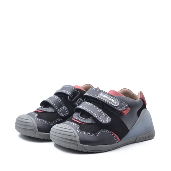Pantofi baieti, piele naturala, Biogateo Urban Casual, negru, Biomecanics_241121-A054-19_Pebebe