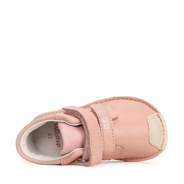 Pantofi barefoot copii, piele naturala, talpa din cauciuc, roz, D.D.Step_S085-41744B-22_Pebebe