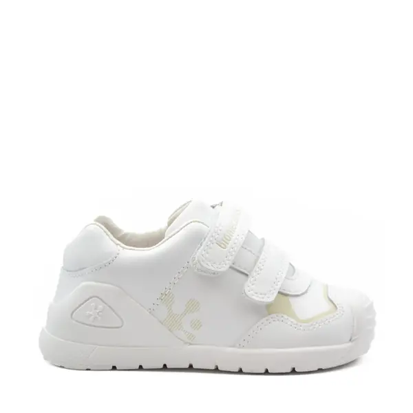 Pantofi copii, piele naturala, Biogateo Sport, alb, Biomecanics_241001-C050-19_Pebebe