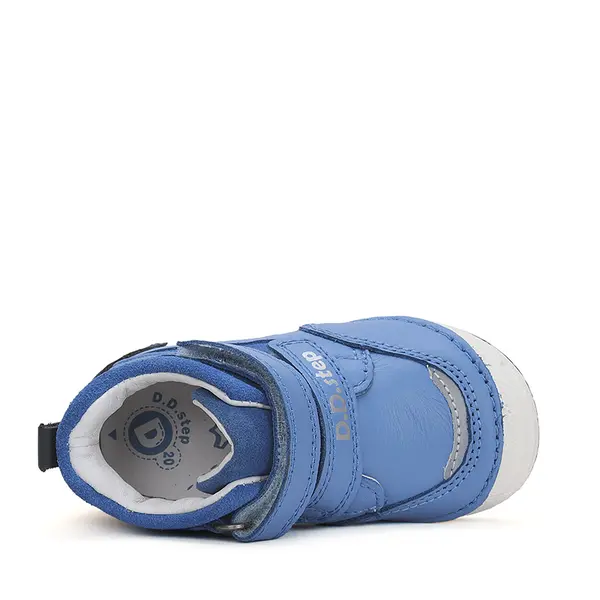 Pantofi copii, piele naturala, albastru, D.D.Step_S038-42241A-19_Pebebe