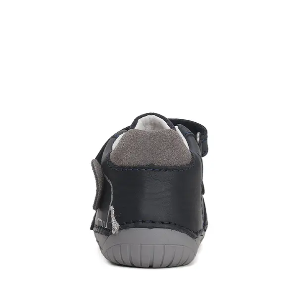 Pantofi copii, piele naturala, barefoot, bleumarin, elefant, D.D.Step_S070-42919A-20_Pebebe