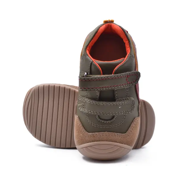 Pantofi copii, piele naturala, Biogateo Urban Casual, verde uscat, Biomecanics_241120-B788-18_Pebebe
