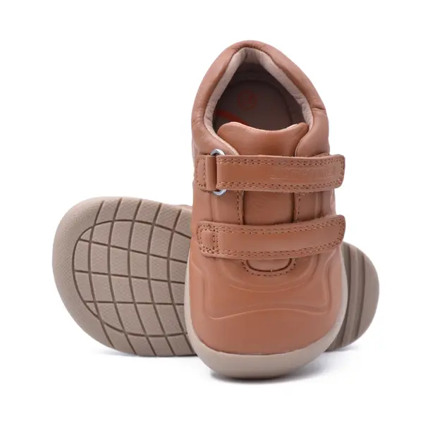 Pantofi copii, piele naturala, Biogateo Wider, maro, Biomecanics_241160-B087-19_Pebebe